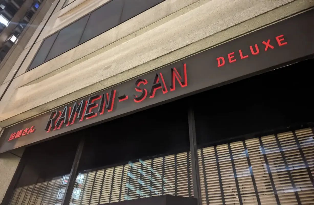Cover Image for RAMEN-SAN Deluxe Restaurant Review